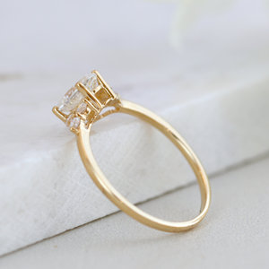 Anello di Fidanzamento MaiYi con Moissanite Diamante <span class=keywords><strong>Solitario</strong></span> Taglio Ovale 1ct in <span class=keywords><strong>Oro</strong></span> Giallo 10K 14K 18K o <span class=keywords><strong>Oro</strong></span> <span class=keywords><strong>Bianco</strong></span> Massiccio - Product Image 2
