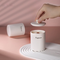 Arovi-Premium Pantone Weiße Sojawachs-Kerze mit Keramik-Holzdocht, Handgefertigt, Romantisches Geschenkset, Aromatherapie-Kerze für Muttertag, Ostern
