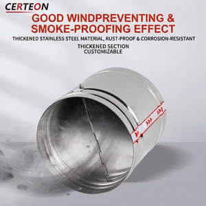 YT-2 clapet galvanisé HVAC conduit rond ressort <span class=keywords><strong>anti</strong></span> refoulement <span class=keywords><strong>air</strong></span> extraction 80-219mm clapet <span class=keywords><strong>anti</strong></span> refoulement - Product Image 3