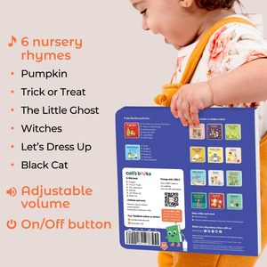 Livre sonore d'Halloween <span class=keywords><strong>pour</strong></span> tout-petits, rechargeable par USB-C, avec des comptes-rendus et des chansons d'enfants, jouet éducatif sonore - Product Image 5