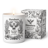 Pot à bougie blanc mat 8oz 12oz, récipient en verre vide avec impression artistique Woodland et carton cadeau, idéal pour les fournisseurs de décoration intérieure