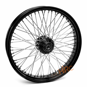 Juego de Ruedas de Acero Negro Reforzado de 16-21 Pulgadas para <span class=keywords><strong>Harley</strong></span> Davidson, Tipo Tubo, para Motocicletas Cruiser y Todoterreno - Product Image 2