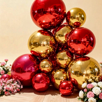 Sphère miroir gonflable en PVC de qualité commerciale, argent chromé, boule suspendue pour la décoration intérieure et extérieure de mariages, fêtes, scènes et événements
