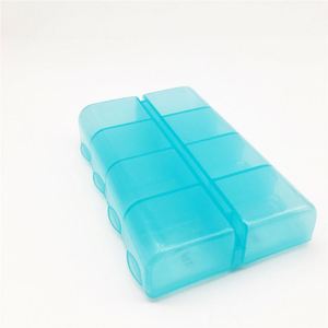 Boîte à pilules, organiseur de vitamines, 8 compartiments, boîte de voyage rectangulaire en plastique - Product Image 4