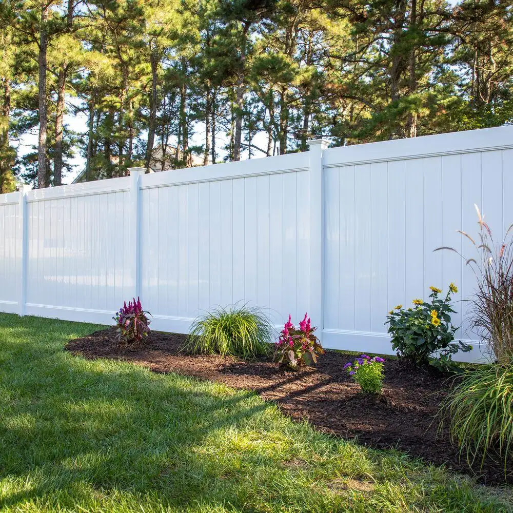 Plastik UV dayanıklı ve kolay montajı 8x8 Pvc Panel çiftlik çiti bahçe markası eskrim kafes yeni gizlilik beyaz vinil çit