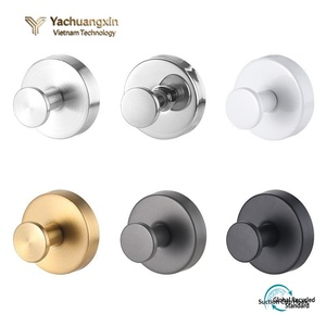 Hot Selling Silver Black Stainless Steel Modern Wall Mounted Eco-Friendly Multifunction <b>Suction</b> Cup <b>Hooks</b> No Drilling Clothing - Product Image 3