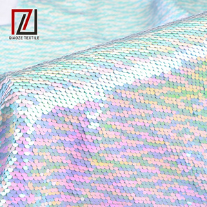 2019 fragile tulle écaille de poisson coloré paillettes tissu pakistan - Product Image 4