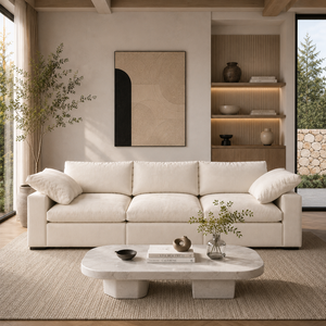 Sofá Modular VL para Sala de Estar, Apartamento u Hotel, Diseño Soft Cloud, Color Gris Nórdico, de <span class=keywords><strong>3</strong></span>, 4, 5, 6, 7, 8 Plazas - Product Image 3