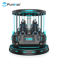 Simulador de Vuelo VR con Rotación de 360 Grados, Montaña Rusa Metálica Interior con Asiento de Realidad Virtual 9D