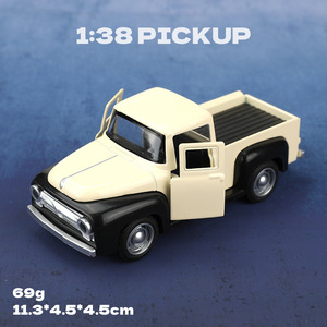Modèle de voiture rétro classique vintage, camionnette en alliage, jouet de simulation - Product Image 6