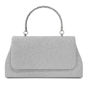 2024 new Winter Style Fashion Ladies Simple Velvet Handbag Cosmetic Purse Bride Wedding Clutch Evening Bag