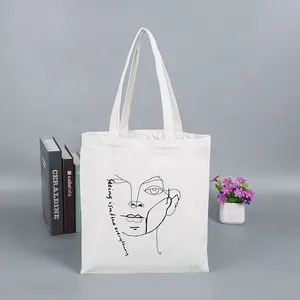 Regalo promozionale Uso Riciclato Shopper Della Spesa di Tela Calico Tote Bag