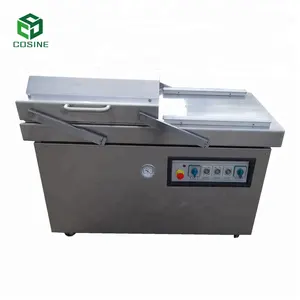 Double chamber rice coffee cheese bread automatic vacuum packing machine sealer dry powder fish dried fruits packaging machine