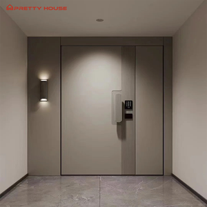 Portes <span class=keywords><strong>d</strong></span>'<span class=keywords><strong>entrée</strong></span> en aluminium pour villas de villégiature, conformes aux normes européennes, portes pivotantes en aluminium pour la maison - Product Image 4