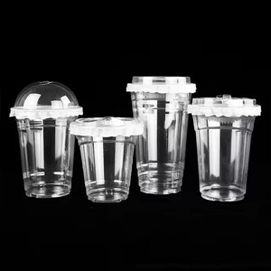 Gobelets en plastique transparent jetables personnalisés de 98 mm, 16 oz, à paroi simple, avec couvercle en PET, pour boissons, café glacé, bubble tea, thé glacé au citron - Product Image 6