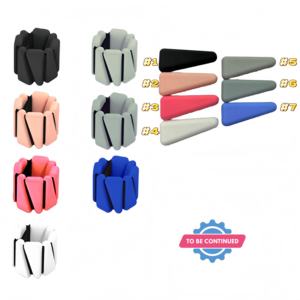 Nouveaux poids de poignet et de cheville réglables en silicone, durables et portables, pour la musculation et la gym - Product Image 2