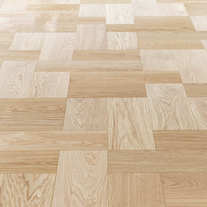 Plancher en bois d'ingénierie multicouche à chevrons larges, chêne blanc européen, motif incrusté, planchers en bois massif - Product Image 1