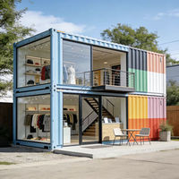 Conteneur de magasin moderne extensible en acier de 10 pieds, idéal pour café, bar, restaurant rapide, hôtel, appartement