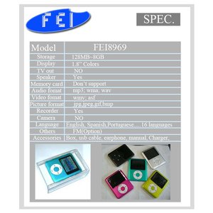 Fashion Dual-color Screen <strong>Mini</strong> <strong>MP3</strong> <strong>Player</strong> with Loud Speaker Recorder Function &amp; Long Battery Life - Product Image 5