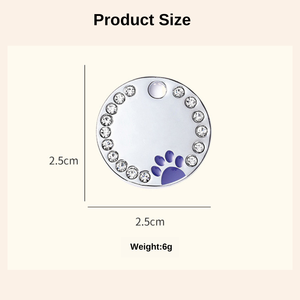 חמוד לכפה צבעוני renestone בלינג תג כלב חרוט סיבוב זהב עשוי סגסוגת אבץ עם קישוט צעיף - Product Image 2