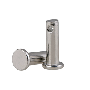 Thép carbon Đầu phẳng đầu tròn Hitch <span class=keywords><strong>Pin</strong></span> rãnh kết thúc với lỗ Nhà máy cung cấp clevis <span class=keywords><strong>pin</strong></span> với 1 LỖ 7 lỗ - Product Image 6
