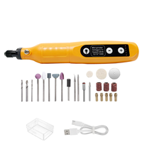 Mini rectifieuse rotative réglable à 5 vitesses outil électrique de bricolage sans fil pour la réparation des ongles 208 polissage de meuleuse électrique