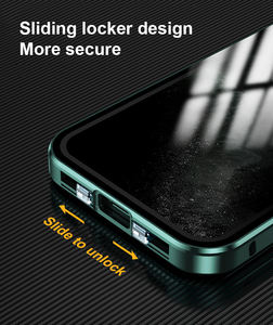 360 โลหะแก้วแม่เหล็กเคสโทรศัพท์พร้อมหน้าจอความเป็นส่วนตัวสำหรับ <span class=keywords><strong>iPhone</strong></span> 14 13 <span class=keywords><strong>11</strong></span> <span class=keywords><strong>PRO</strong></span> <span class=keywords><strong>MAX</strong></span> 12 Mini - Product Image 5