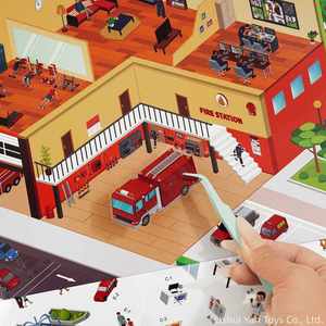 Collection de projets créatifs pour enfants : Créez votre espace de style pour cadeaux – Livre de scènes 3D DIY avec 4 scènes et autocollants - Product Image 1
