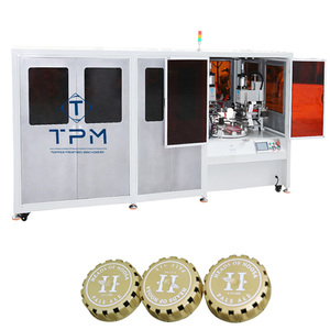 Automatic Multi <strong>Color</strong> Digital Rotating Plastic Cap Hot Foil Printer Stamping Machinery - Product Image 1