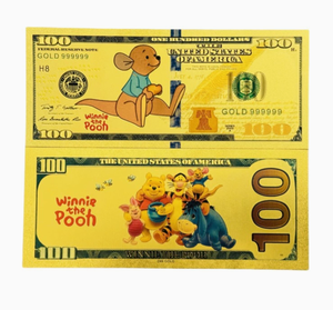 6 Banconote Colorate in Plastica con Lamina d'Oro a Tema Toy Story, Cartoni Animati Americani, per Regali di Natale e Festa Nazionale - Product Image 2