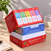 Cartes éducatives personnalisées, cartes à jouer, cartes flash, boîtes d'emballage, jeux de cartes, impression personnalisée, fabricant OEM
