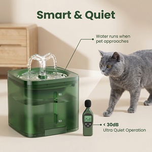 Fontanella per Gatti <span class=keywords><strong>con</strong></span> Sensore di Movimento da 2L |   Distributore d'Acqua Automatico Ultra-Silenzioso per Animali Domestici |   Distributore d'Acqua Intelligente per Cani a Batteria - Product Image 4