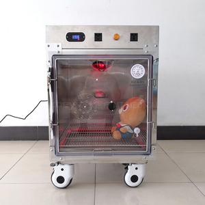 Qinguan 클리닉 의료 사용 무선 적외선 동물 케이지 개 Icu 산소 챔버 수의사 클리닉 난방 애완 동물 의료 기기 - Product Image 3