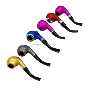 طقم غليون تدخين جديد مكون من 6 قطع في علبة هدايا سوداء، غليون تبغ بشعار مخصص، مجموعة غلايين تدخين الأعشاب - Product Image 6