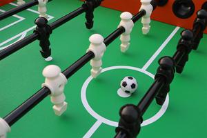 Venda quente 54-Inch MDF Indoor <span class=keywords><strong>Foosball</strong></span> Soccer <span class=keywords><strong>Table</strong></span> para Family Room Entertainment Baby Foot <span class=keywords><strong>Table</strong></span> - Product Image 6