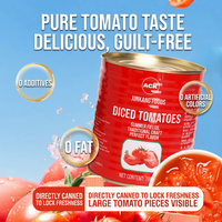 Fournisseur d'usine : Tomates pelées entières ACK en morceaux, 760g, boîtes de conserve, lot de 12, spécial cuisson pour chefs de restaurants commerciaux en Chine