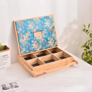 Caja de transporte de madera estilo chino, cesta de frutas de bambú y madera, caja de regalo para repostería, artículos creativos de Año Nuevo y frutos secos - Product Image 3
