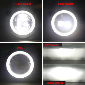 Faro Delantero Redondo LED de 9 Pulgadas, Proyector con Luz Diurna RGB, Luz Alta y Baja para Jeep Wrangler JL Sahara <span class=keywords><strong>Rubicon</strong></span> 2018-2020 - Product Image 3