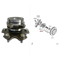 Roulement de moyeu de roue arrière d'origine OEM MR418068 3780A011 pour Mitsubishi Pajero V63 V73 V77 V83 V93 V87 - Ensemble de moyeu