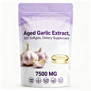 كبسولات الثوم الناعمة العضوية OEM، مستخلص غذائي مكمل لدعم المناعة، 300 كبسولة ناعمة - Product Image 1