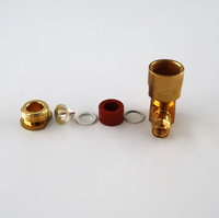 Connecteur coaxial RF SMA mâle 50 ohms à angle droit avec pince pour câble LMR300 5D-FB