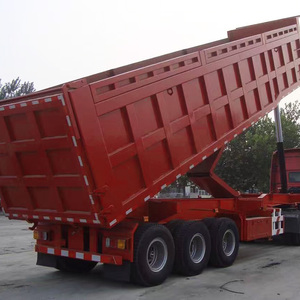 Nouvelle semi-remorque benne arrière 3 essieux de 40 tonnes en acier, télécommandée, légère - Product Image 5