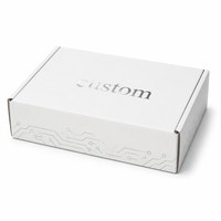 Boîte d'expédition écologique personnalisable avec doublure en mousse, grande capacité, options de gaufrage de logo personnalisé
