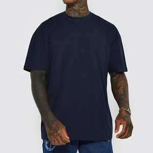 High Quality 100% Cotton Blank Tee-Shirts Manufactur Drop Shoulder Boxy Casual <b>Tshirt</b> Heavyweight <b>Plain</b> Oversized T-Shirts - Product Image 1