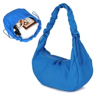 Sac à bandoulière croissant en nylon tendance, léger et décontracté, pour femme, vente en gros d'usine