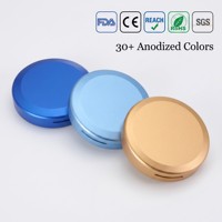 Boîte à snus ultra-fine usinée CNC pour sachets de nicotine, en aluminium mince, avec logo personnalisé, hermétique, plus de 30 couleurs, OEM