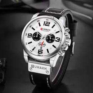 Commercio all'ingrosso CURREN orologio 8314 per gli uomini di moda di lusso orologio da <span class=keywords><strong>uomo</strong></span> con data cronografo cinturino in pelle 3ATM impermeabile orologio da polso - Product Image 5