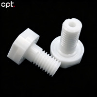 Vis à tête hexagonale en céramique de zircone isolée et résistante à l'usure, composants de fixation hexagonaux non standard M5 M6 sur mesure