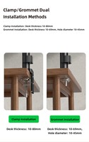 Swelix H11B double ressort à gaz robuste réglable ordinateur portable Lcd moniteur bras Support support de bureau support 14-32 pouces moniteur