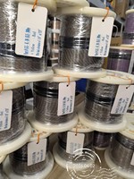 Cable de Termopar Personalizado de Fibra de Vidrio JX-FG-2x1x30AWG, Cable de Compensación de Extensión 20AWG 24AWG 30AWG con Certificación CE
